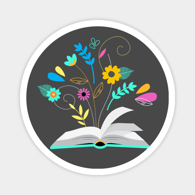 Books lover Magnet by mil_papeles